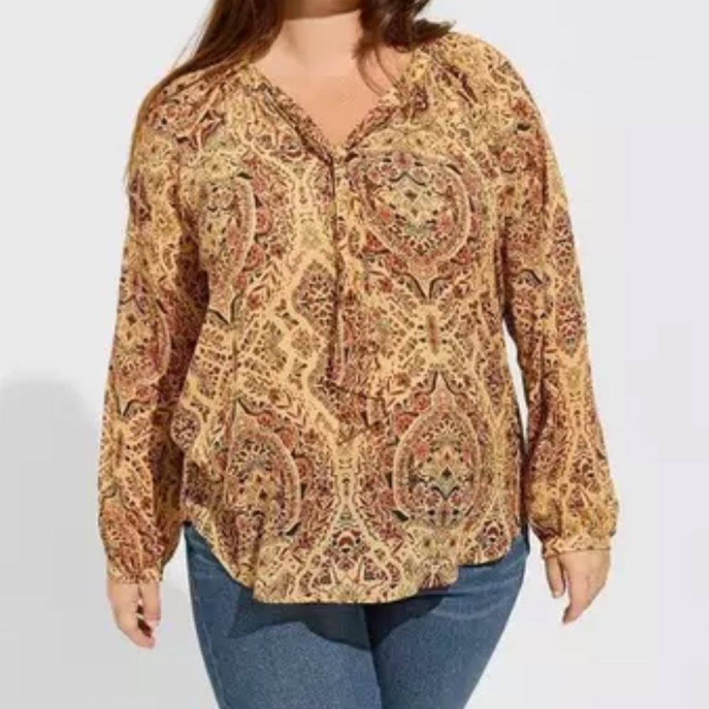 Torrid Chiffon Blouse